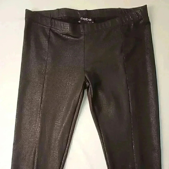 bebe Black Textured Leggings - Picture 2 of 12